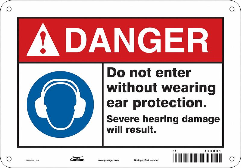 Safety Sign 7 in x 10 in Aluminum MPN:466D01