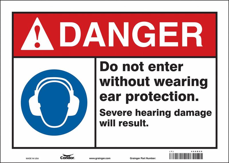 Safety Sign 10 in x 14 in Vinyl MPN:466D06