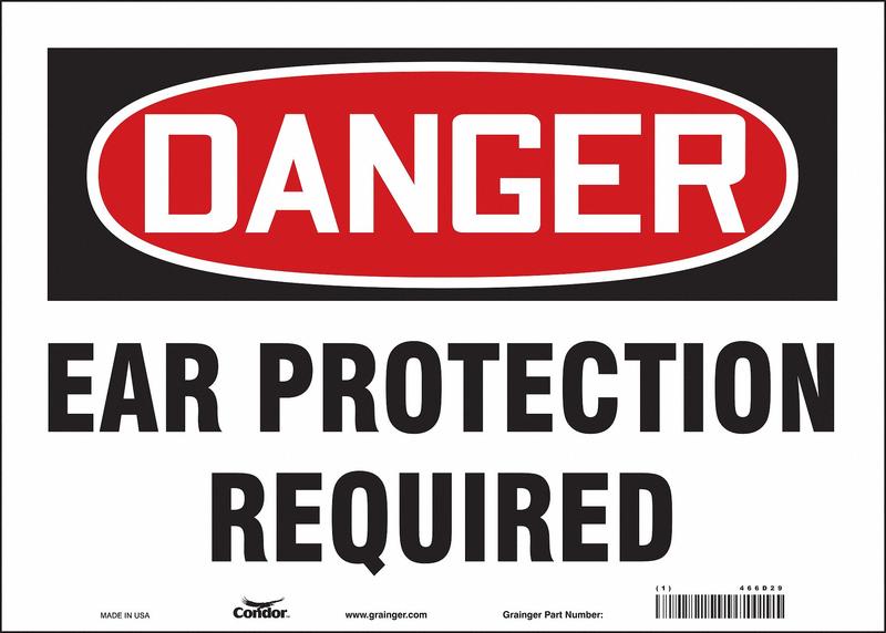 Safety Sign 10 inx14 in Vinyl MPN:466D29