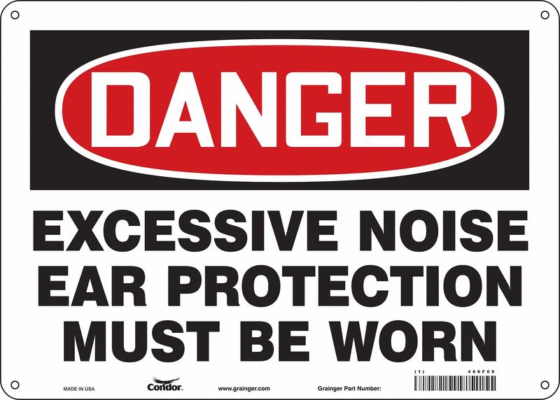 Safety Sign 10 inx14 in Aluminum MPN:466F09