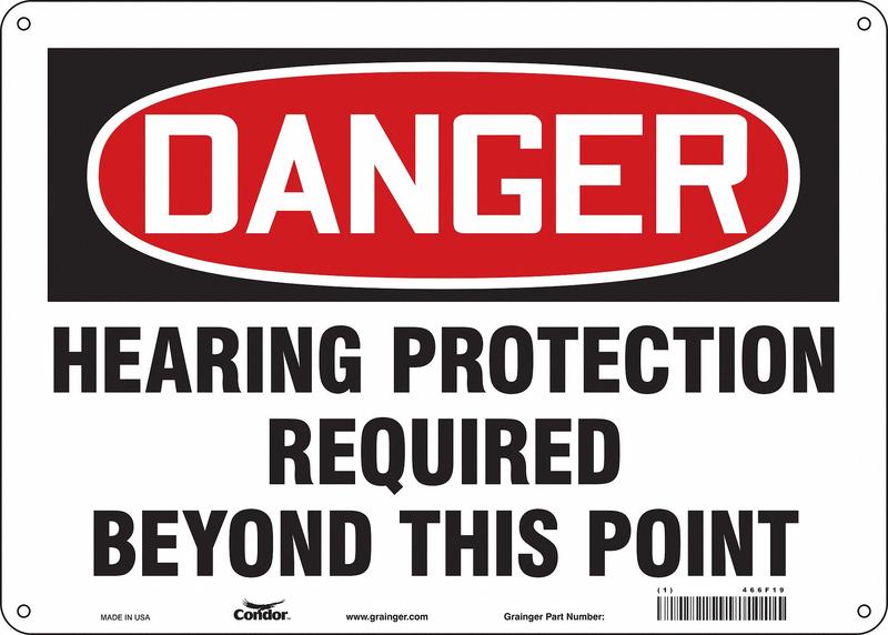 Safety Sign 10 inx14 in Polyethylene MPN:466F19