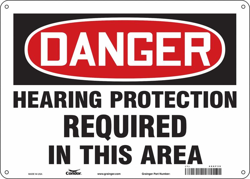 Safety Sign 10 inx14 in Aluminum MPN:466F30