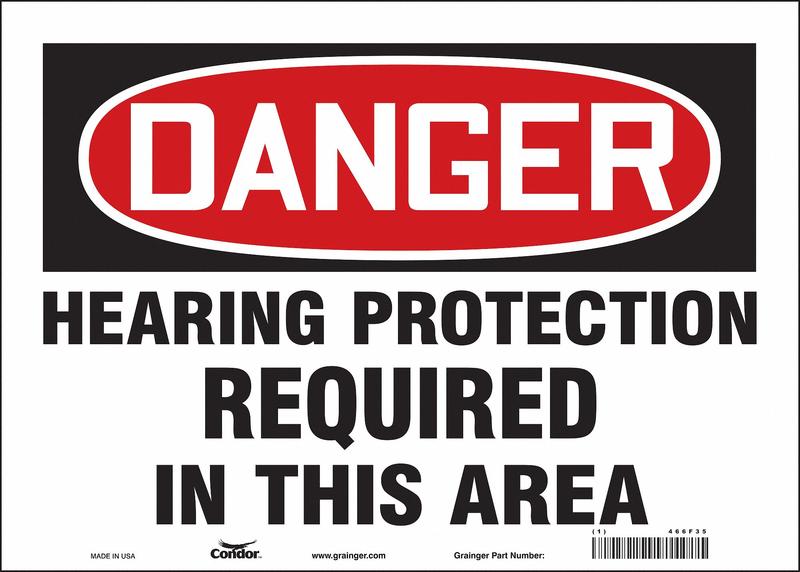Safety Sign 10 inx14 in Vinyl MPN:466F35
