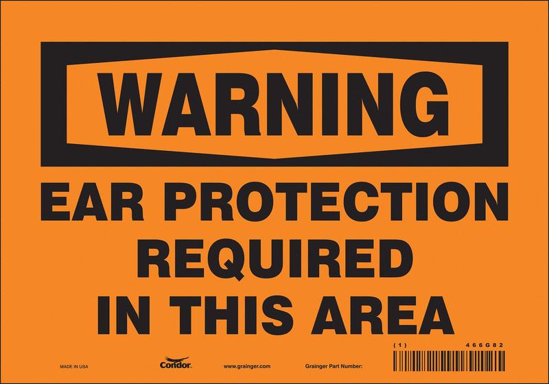 Safety Sign 7 inx10 in Vinyl MPN:466G82