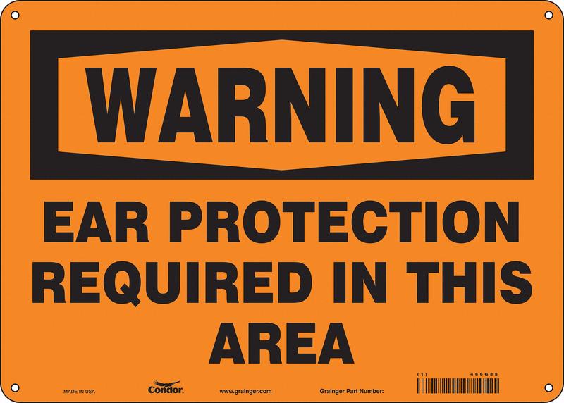 Safety Sign 10 inx14 in Polyethylene MPN:466G88