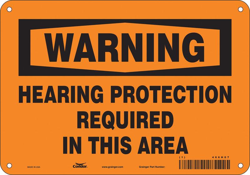 Safety Sign 7 inx10 in Polyethylene MPN:466H07