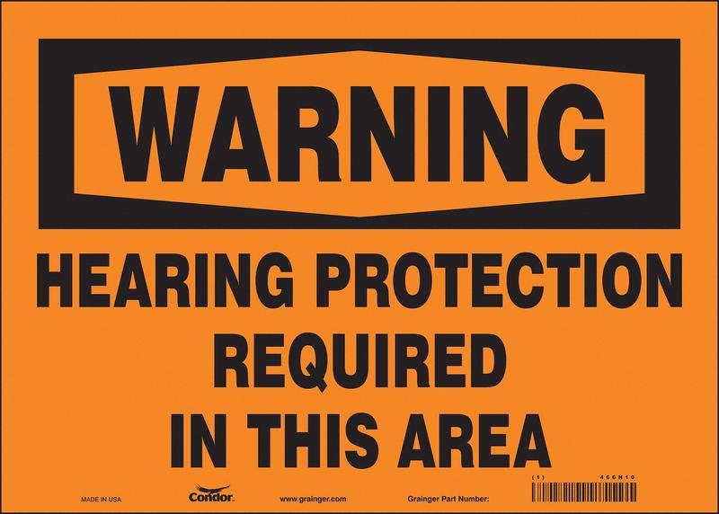 Safety Sign 10 inx14 in Vinyl MPN:466H10