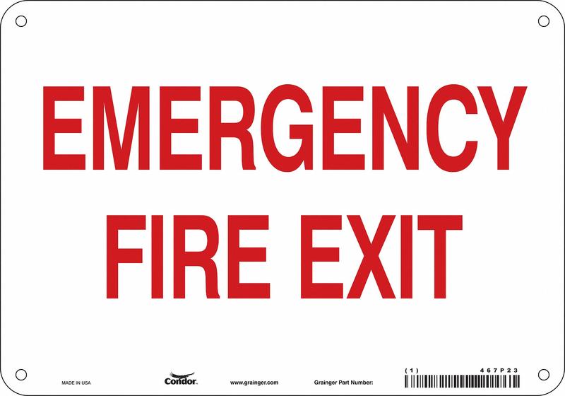 Safety Sign 7 in x 10 in Aluminum MPN:467P23