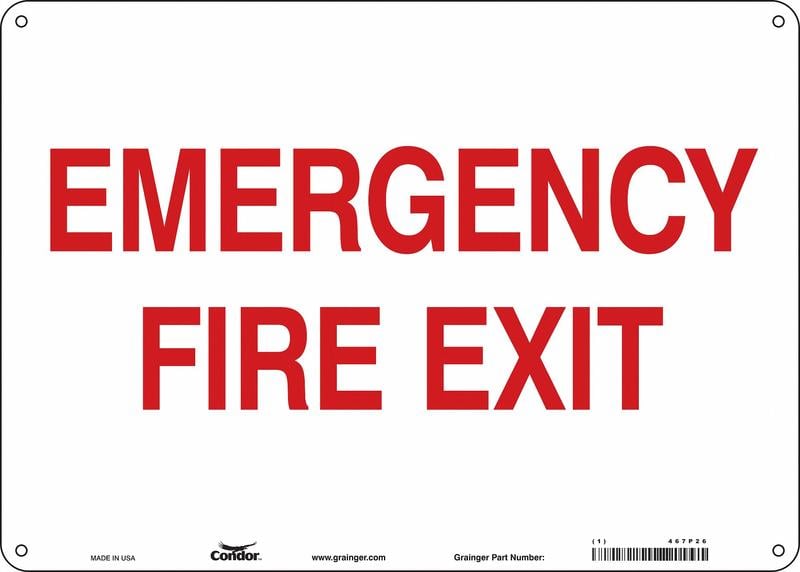 Safety Sign 10 in x 14 in Polyethylene MPN:467P26