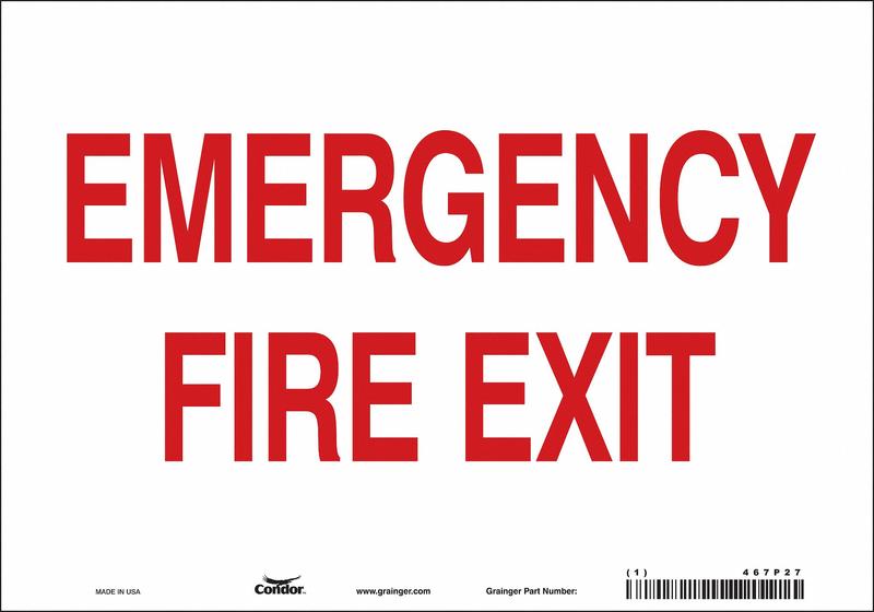 Safety Sign 7 in x 10 in Vinyl MPN:467P27