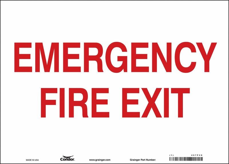 Safety Sign 10 in x 14 in Vinyl MPN:467P28