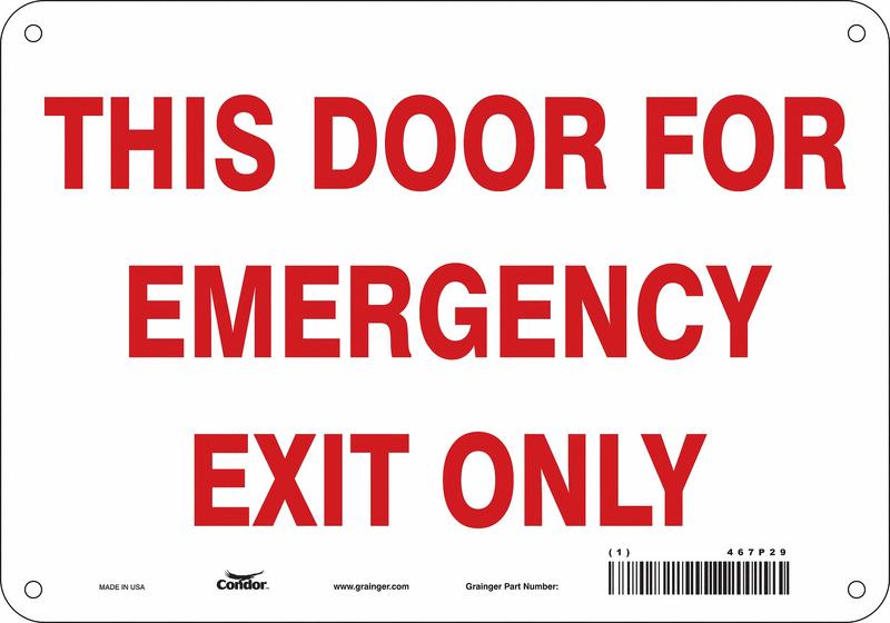 Safety Sign 7 in x 10 in Aluminum MPN:467P29