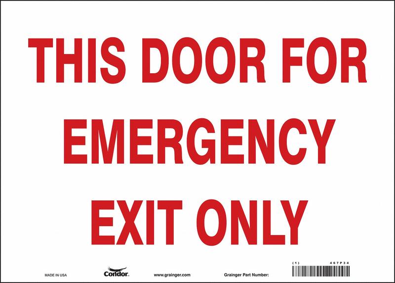 Safety Sign 10 in x 14 in Vinyl MPN:467P34