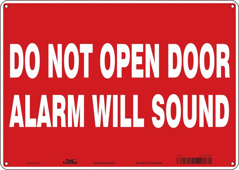 Safety Sign 10 in x 14 in Aluminum MPN:467P58