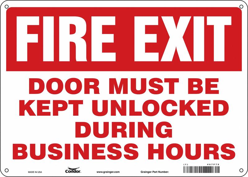 Safety Sign 10 in x 14 in Aluminum MPN:467P79