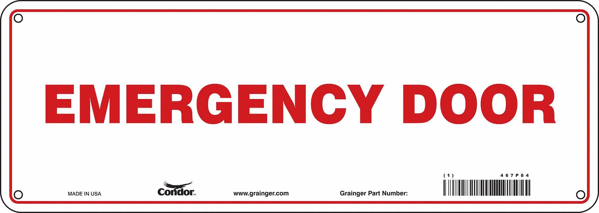 Safety Sign 5 in x 14 in Polyethylene MPN:467P84