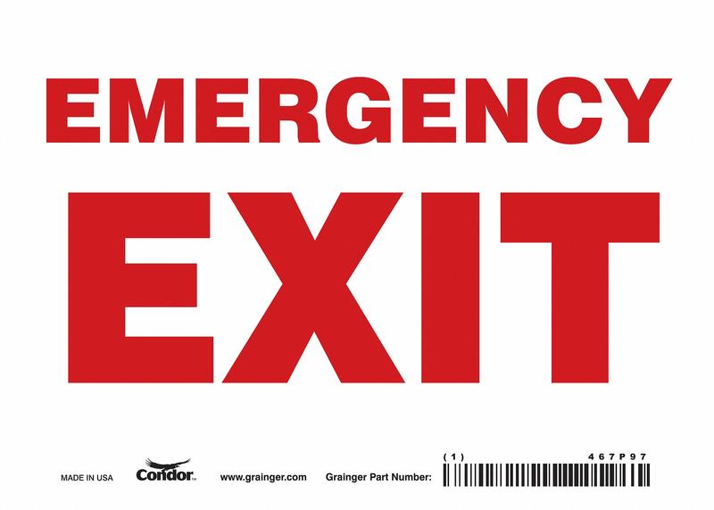 Safety Sign 5 in x 7 in Vinyl MPN:467P97