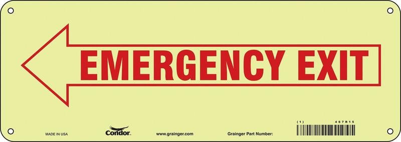 Safety Sign 5 in x 14 in Polyethylene MPN:467R15