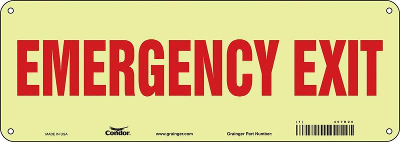 Safety Sign 5 in x 14 in Polyethylene MPN:467R20