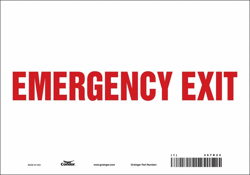 Safety Sign 7 in x 10 in Vinyl MPN:467R24