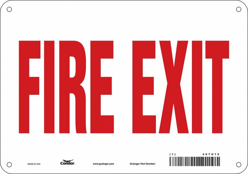 Safety Sign 7 in x 10 in Aluminum MPN:467U12