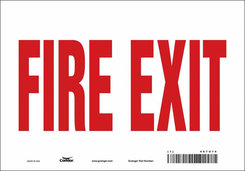 Safety Sign 7 in x 10 in Vinyl MPN:467U14