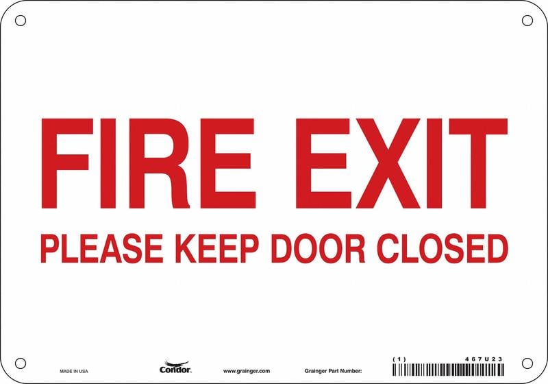 Safety Sign 7 in x 10 in Aluminum MPN:467U23