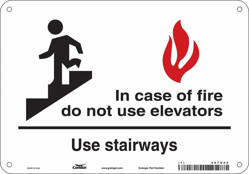 Safety Sign 7 in x 10 in Aluminum MPN:467U45