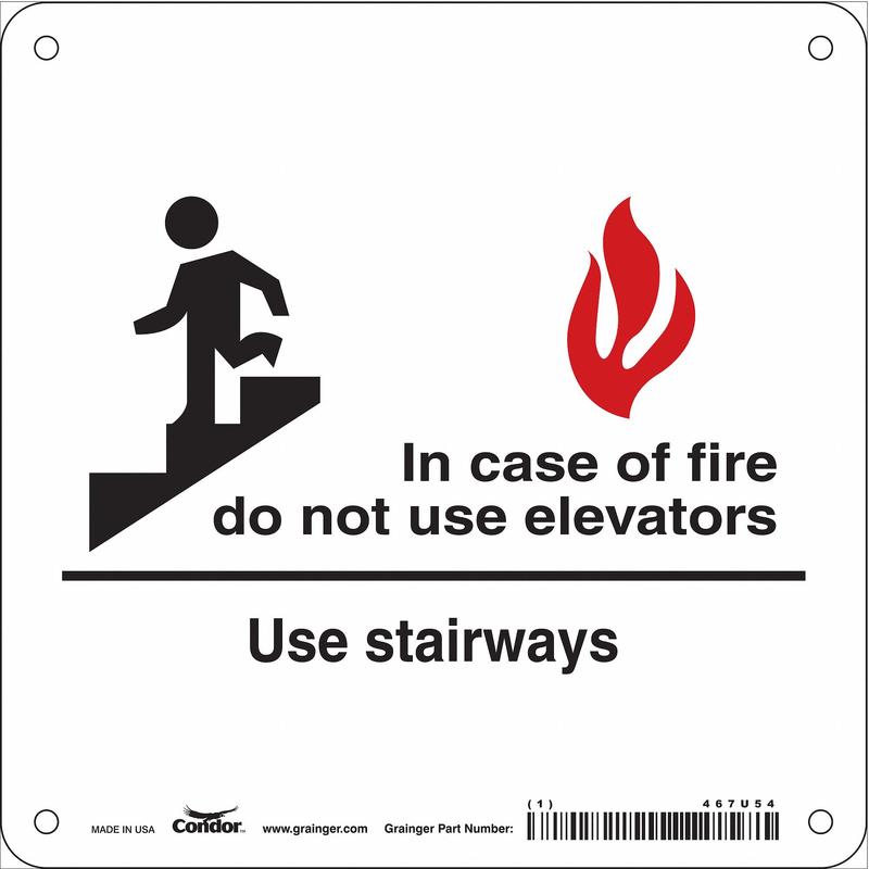 Safety Sign 7 in x 7 in Polyethylene MPN:467U54