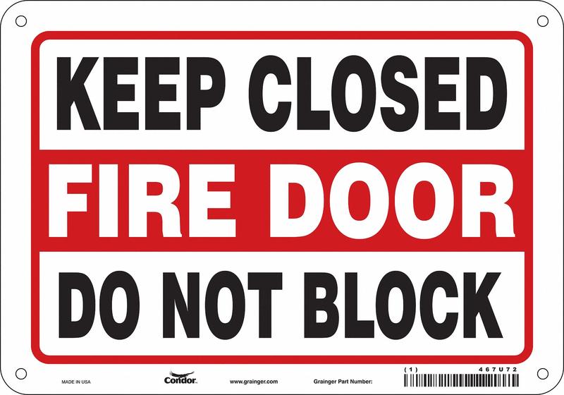 Safety Sign 7 in x 10 in Aluminum MPN:467U72