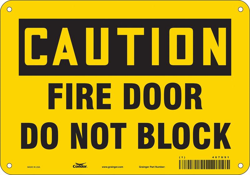 Safety Sign 7 in x 10 in Aluminum MPN:467U91