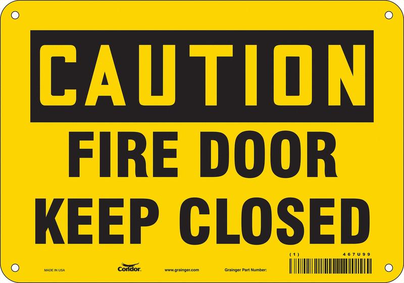 Safety Sign 7 in x 10 in Aluminum MPN:467U99