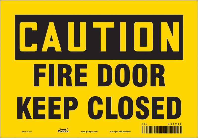 Safety Sign 7 in x 10 in Vinyl MPN:467V08