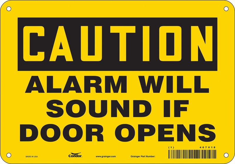 Safety Sign 7 in x 10 in Aluminum MPN:467V18