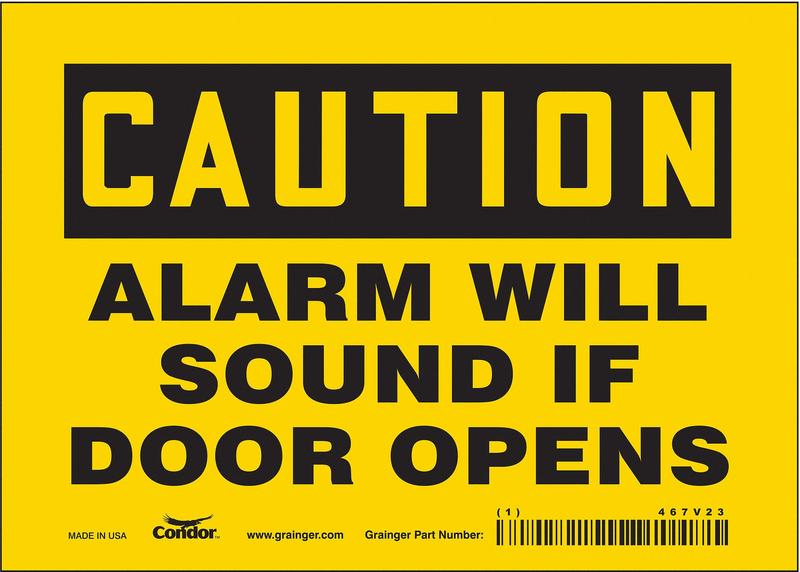 Safety Sign 5 in x 7 in Vinyl MPN:467V23