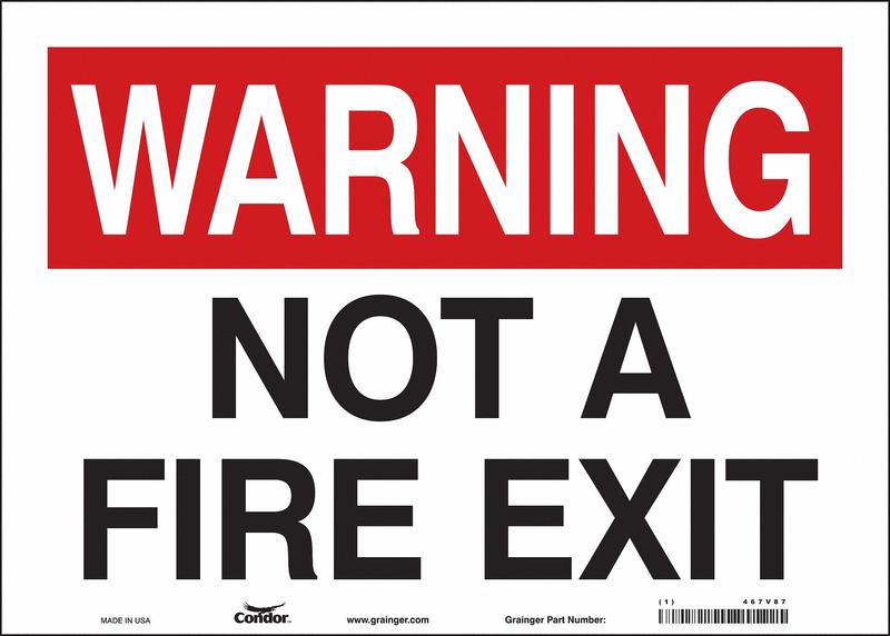 J9288 Safety Sign 10 in x 14 in Vinyl MPN:467V87