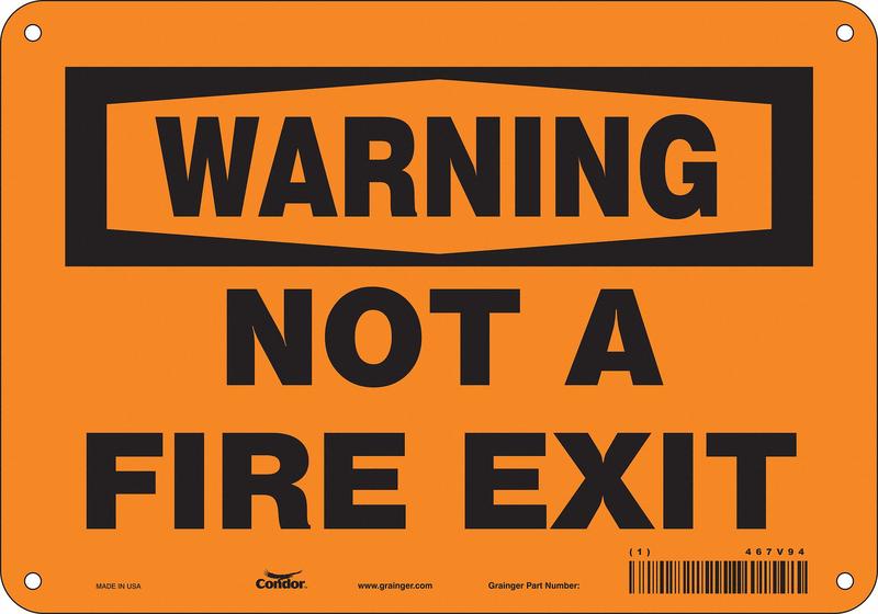 Safety Sign 7 in x 10 in Aluminum MPN:467V94