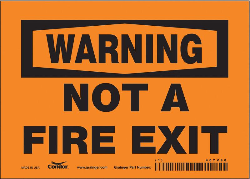 Safety Sign 5 in x 7 in Vinyl MPN:467V98