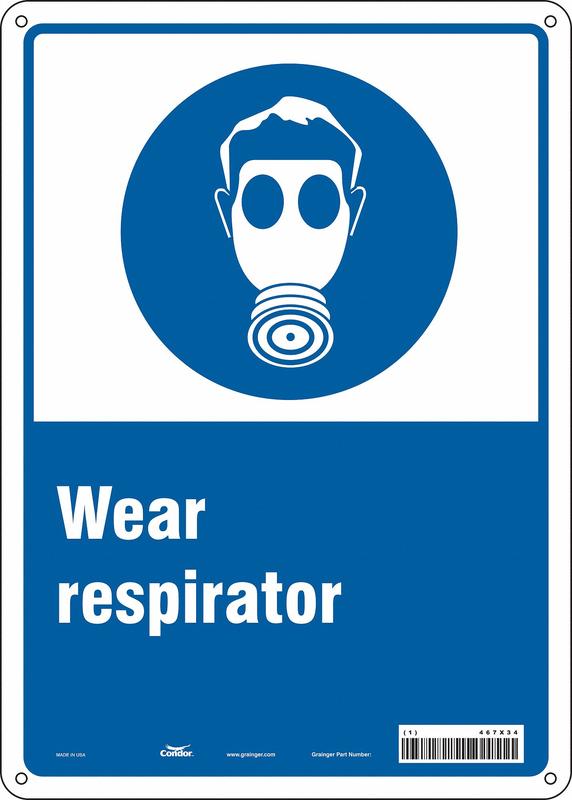 Safety Sign 14 in x 10 in Polyethylene MPN:467X34