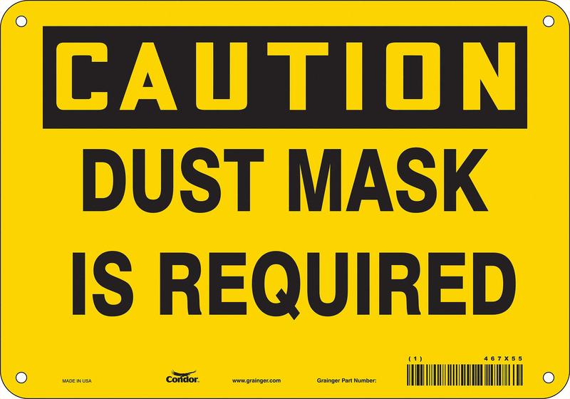 Safety Sign 7 in x 10 in Aluminum MPN:467X55