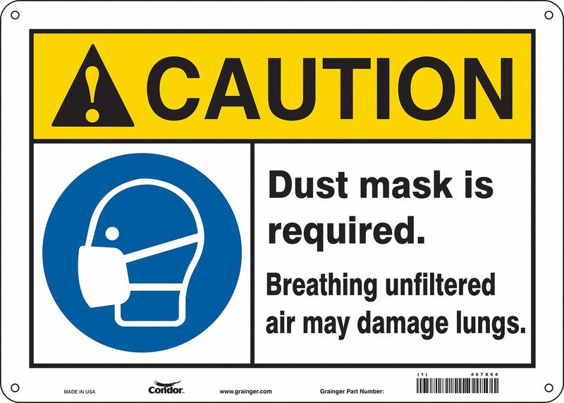 Safety Sign 10 in x 14 in Aluminum MPN:467X64