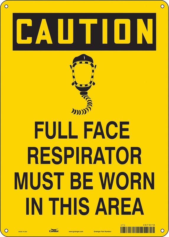 Safety Sign 14 in x 10 in Aluminum MPN:467X78