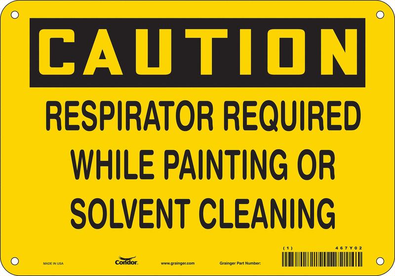 Safety Sign 7 in x 10 in Polyethylene MPN:467Y02