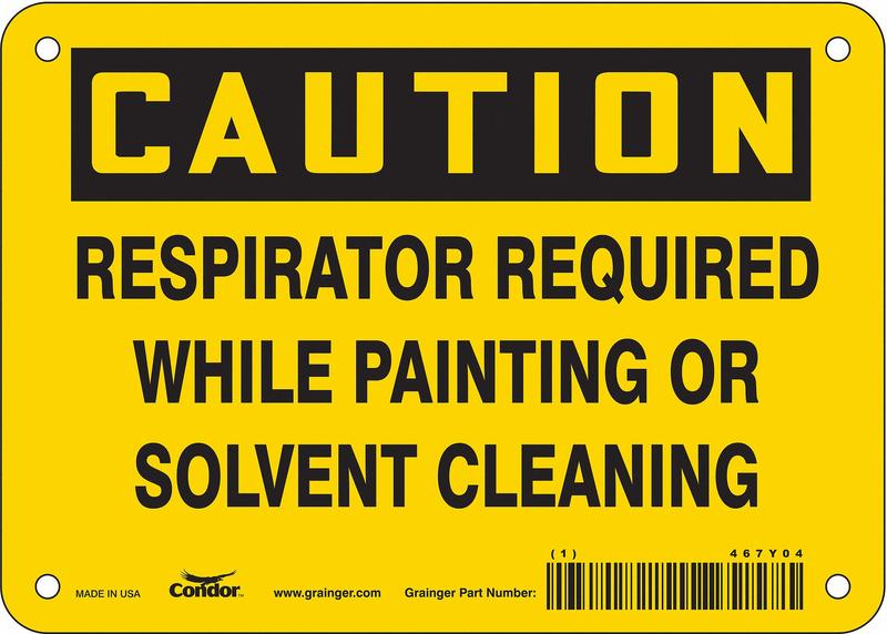 Safety Sign 5 in x 7 in Vinyl MPN:467Y04