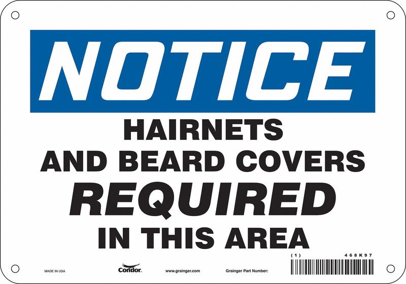 Safety Sign 7 in x 10 in Aluminum MPN:468K97