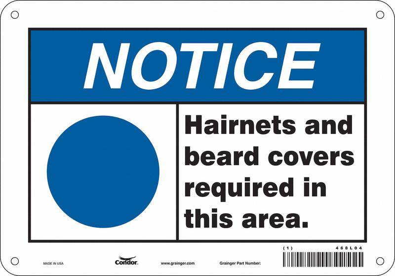 Safety Sign 7 in x 10 in Aluminum MPN:468L04