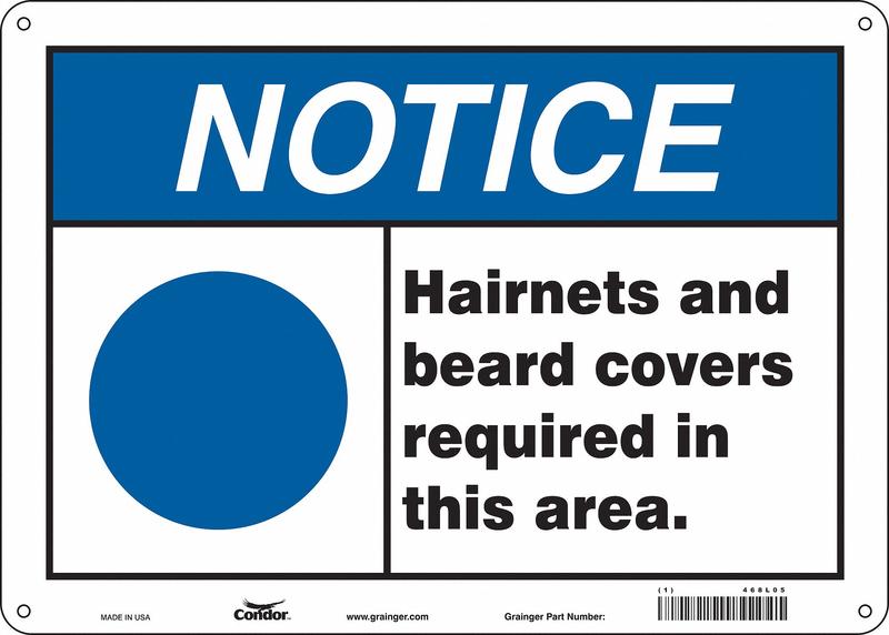 Safety Sign 10 in x 14 in Aluminum MPN:468L05