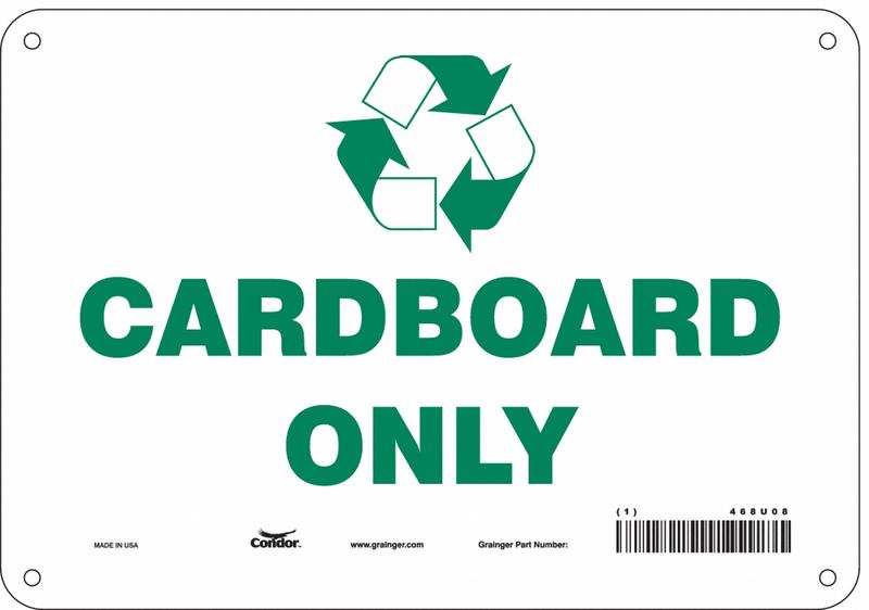 K0972 Safety Sign 7 in x 10 in Polyethylene MPN:468U08