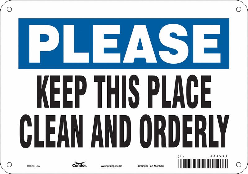 Safety Sign 7 in x 10 in Polyethylene MPN:468V73