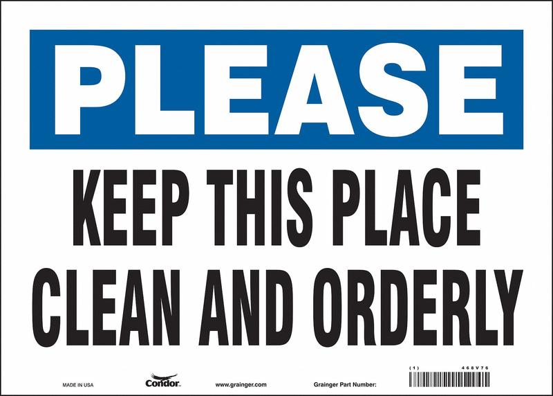 Safety Sign 10 in x 14 in Vinyl MPN:468V76